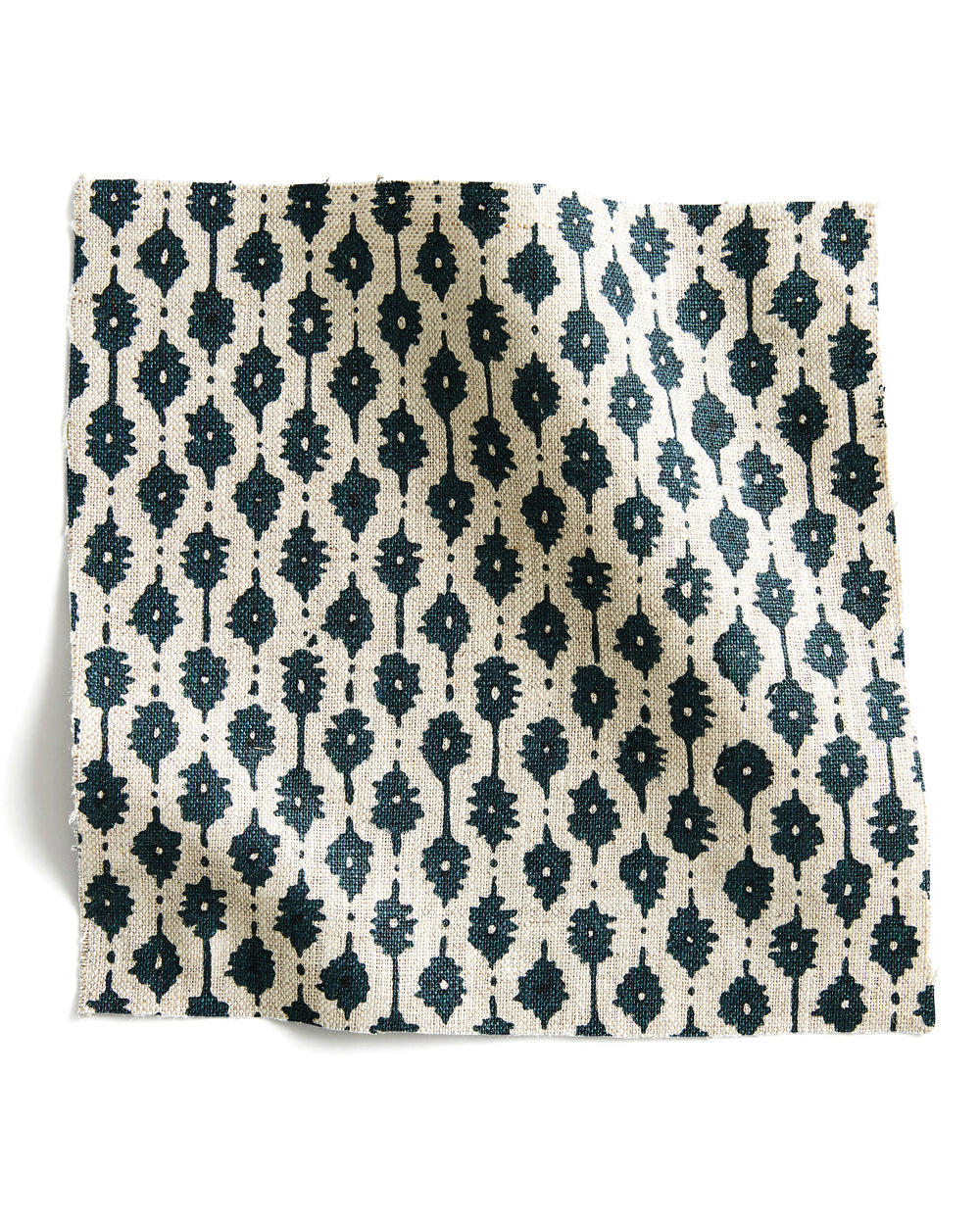 Siam Pacific Blue linen swatch