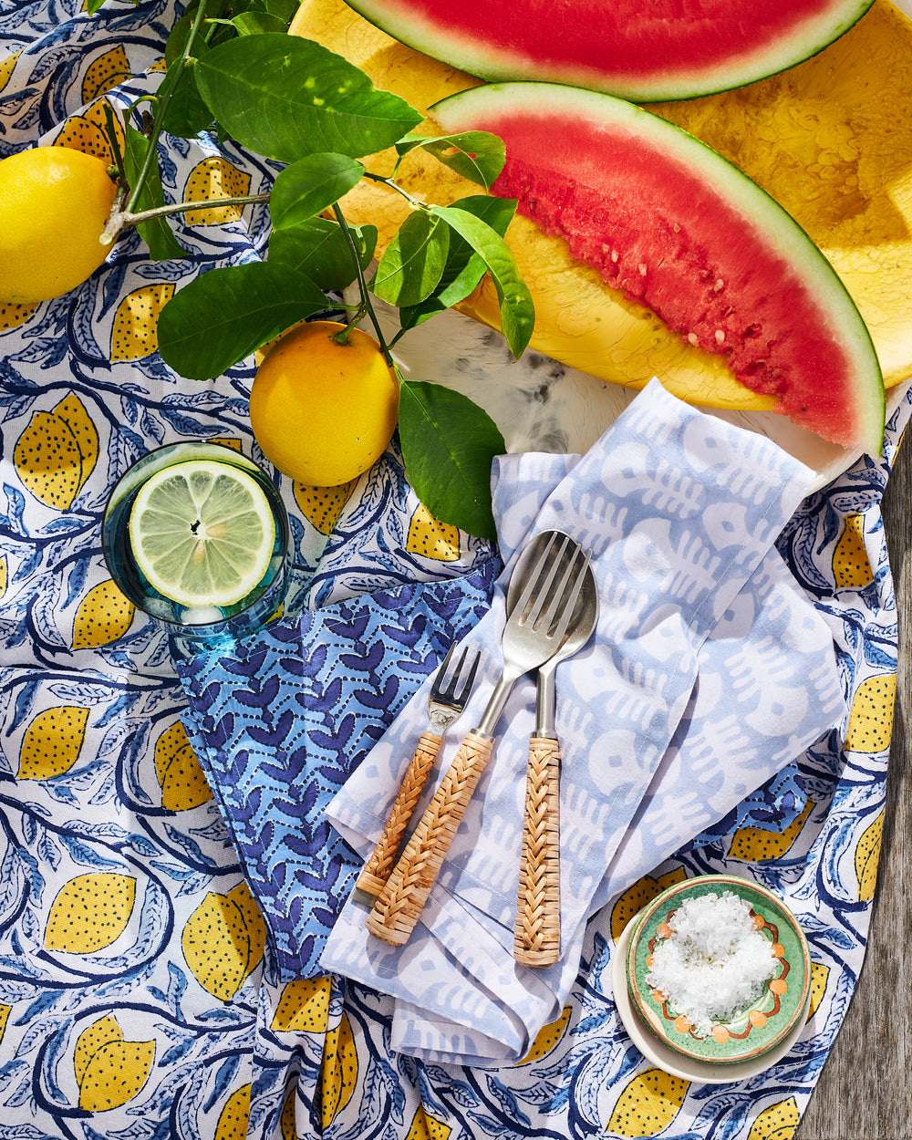 Palermo Azure Tablecloth