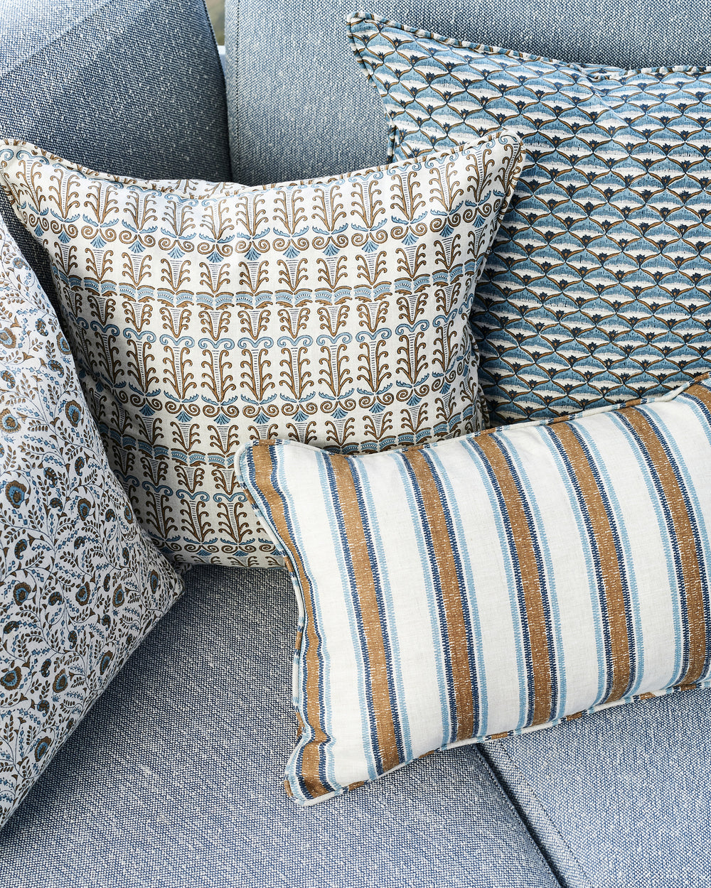 Lido Tobacco Pillowcase in - Cushions - Walter G Australia