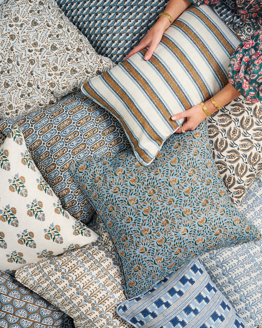 Lido Tobacco Pillowcase in - Cushions - Walter G Australia