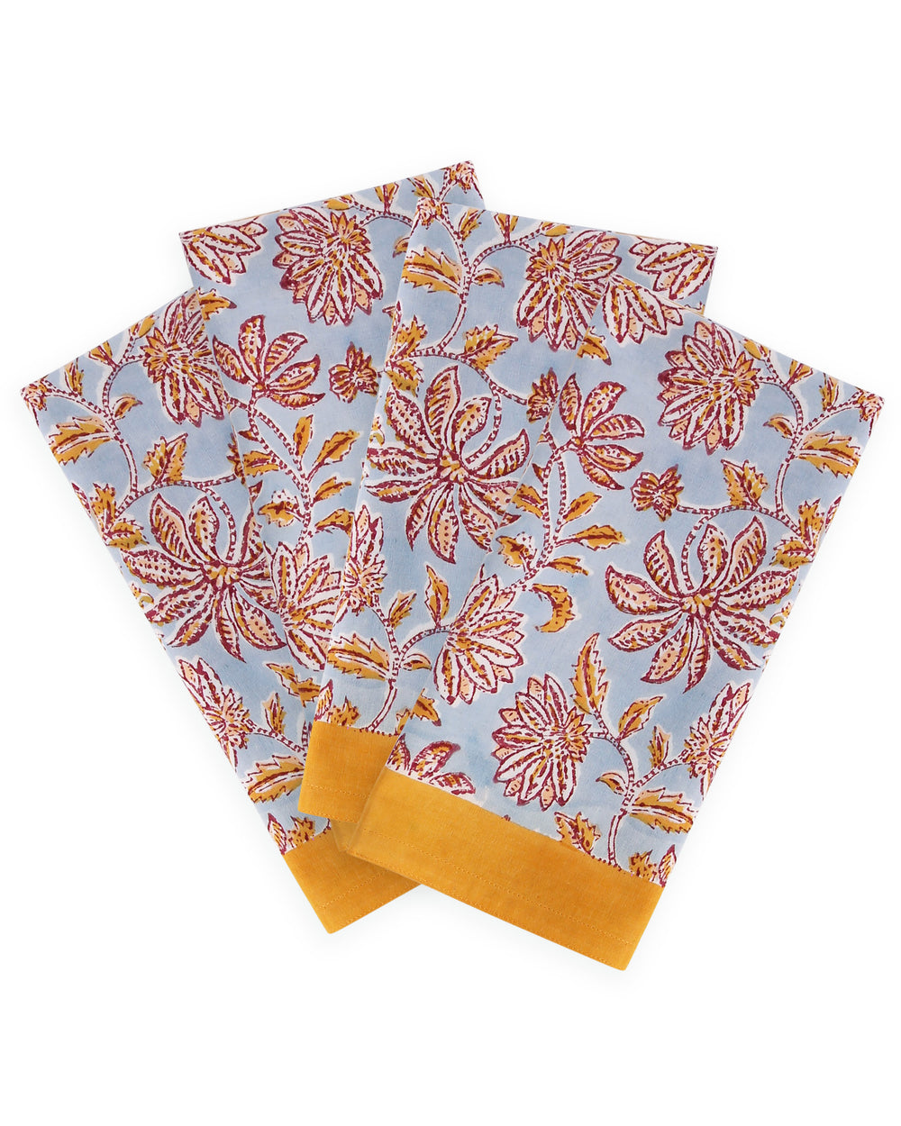 Uluwatu Golden cotton napkins (set of 4)