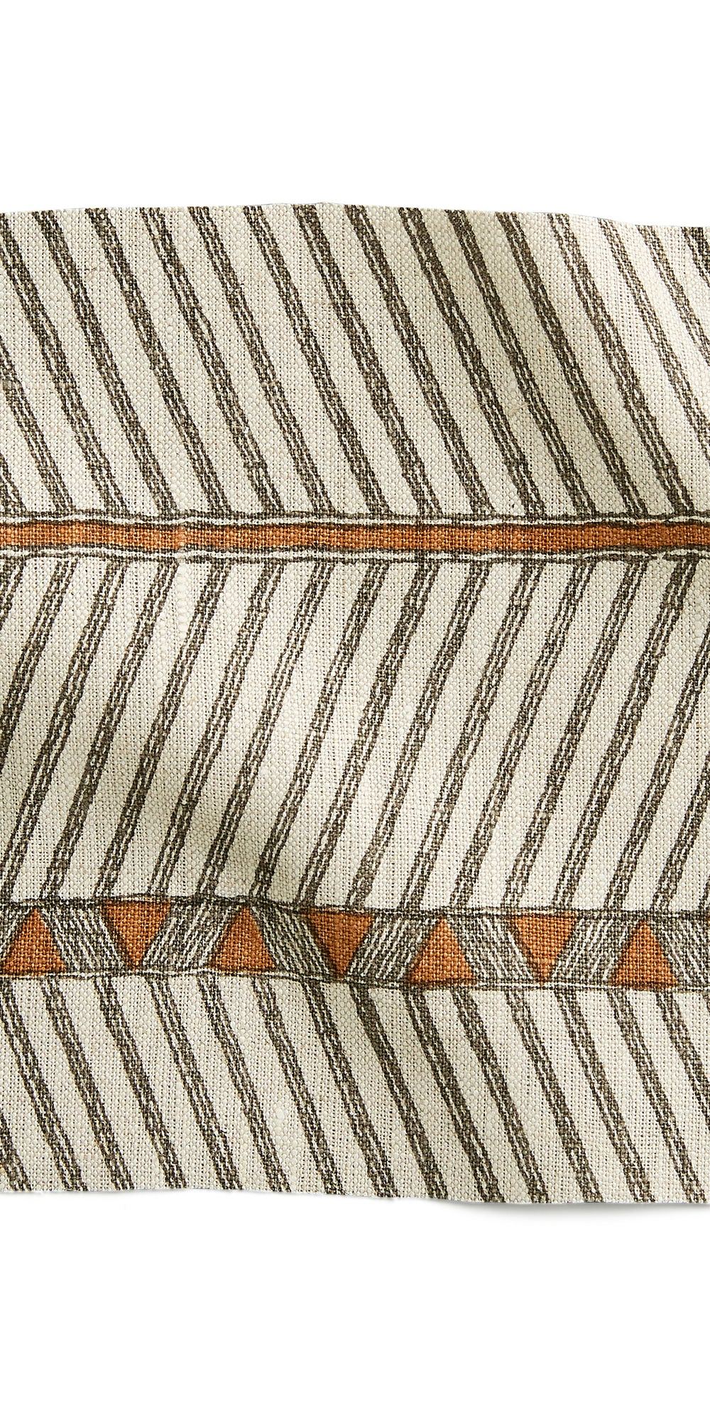 Zanzibar Rust Linen swatch view